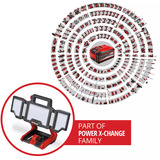 EINHELL Professional Akku-Lampe TP-CL 18/3000 Li - Solo, 18Volt, Baustrahler rot, ohne Akku und Ladegerrät