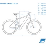 FISCHER Fahrrad Montis EM 1862 (2022), Pedelec blau, 48 cm Rahmen, 27,5"