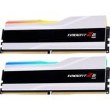 G.Skill DIMM 48 GB DDR5-8200 (2x 24 GB) Dual-Kit, Arbeitsspeicher weiß, F5-8200J4052F24GX2-TZ5RW, Trident Z5 RGB, INTEL XMP