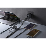 Intenso Power Adapter W140A3C GaN + C520C Kabel, Ladegerät schwarz, 140Watt