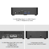 MSI Cubi NUC TWG S-007AT, Mini-PC schwarz, Windows 11 Pro