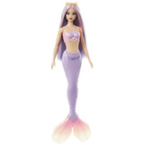 Barbie Meerjungfrau mit fliederfarbenem Haar und Schwanzflosse in violett, Puppe