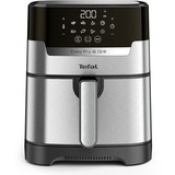 Tefal 2-in-1 Easy Fry & Grill Deluxe EY 505D, Heißluftfritteuse edelstahl/schwarz