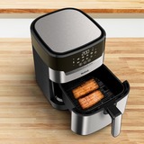 Tefal 2-in-1 Easy Fry & Grill Deluxe EY 505D, Heißluftfritteuse edelstahl/schwarz