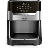 Tefal 2-in-1 Easy Fry & Grill Deluxe EY 505D, Heißluftfritteuse edelstahl/schwarz