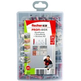 fischer ProfiBox DuoPower + EasyHook + Schraube A2, Dübel weiß, 128-teilig, mit EasyHook Haken