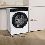 gorenje WPNA94A1TS , Waschmaschine weiß/schwarz, ConnectLife, WLAN
