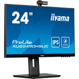 iiyama XUB2490HSUC-B5, LED-Monitor 60.4 cm (23.8 Zoll), schwarz, FullHD, Webcam, IPS, 60 Hz