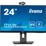 iiyama XUB2490HSUC-B5, LED-Monitor 60.4 cm (23.8 Zoll), schwarz, FullHD, Webcam, IPS, 60 Hz