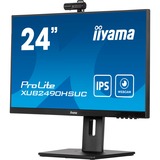 iiyama XUB2490HSUC-B5, LED-Monitor 60.4 cm (23.8 Zoll), schwarz, FullHD, Webcam, IPS, 60 Hz