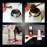 Bialetti Venus, Espressomaschine silber, 2 Tassen