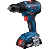 Bosch Akku-Combo Kit GDR 18V-200 Professional + GSR 18V-55 Professional, 18Volt, Werkzeug-Set blau/schwarz, 2x Li-Ionen Akku 4,0Ah, Schlagschrauber und Bohrschrauber, in L-Case