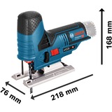 Bosch Professional Akku-Stichsäge GST 12V-70 solo Professional, 12 Volt blau, ohne Akku und Ladegerät, in L-BOXX