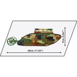 COBI Mark I Male no C.19, Konstruktionsspielzeug Maßstab 1:35