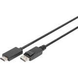 Digitus Adapterkabel DisplayPort > HDMI 4K schwarz, 3 Meter