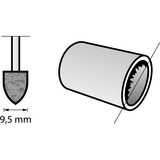 Dremel Korund-Schleifspitze 9,5 mm (952), Schleifstift 3 Stück, Schaft Ø 3,2mm