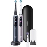 Oral-B Oral-B iO Series 9, Elektrische Zahnbürste schwarz/rosé, Black Onyx/Rose Quartz mit 2. Handstück