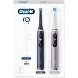 Oral-B Oral-B iO Series 9, Elektrische Zahnbürste schwarz/rosé, Black Onyx/Rose Quartz mit 2. Handstück