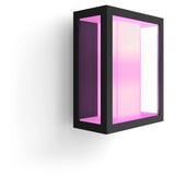 Philips HUE White & Color Ambiance Impress Outdoor breite Wandleuchte, LED-Leuchte schwarz