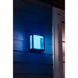 Philips HUE White & Color Ambiance Impress Outdoor breite Wandleuchte, LED-Leuchte schwarz