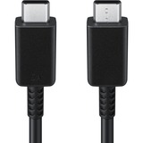 SAMSUNG USB 2.0 Kabel, USB-C Stecker > USB-C Stecker schwarz, 1 Meter, PD, Laden mit bis zu 100 Watt