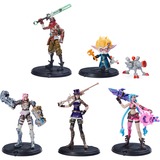 Spin Master League of Legends - 10cm Actionfiguren 5er Pack , Spielfigur Vi, Caitlyn, Ekko, Heimerdinger und exklusiver Jinx, jeweils mit Accessoires, Ausstellungssockel