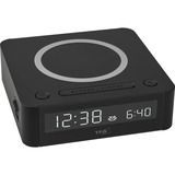 TFA Digitaler Wecker mit kabelloser Ladestation EASY-CHARGE WIRELESS schwarz