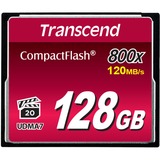 Transcend CompactFlash 800 128 GB, Speicherkarte schwarz, UDMA 7