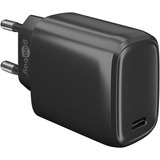 goobay Apple Lightning / USB-C PD-Ladeset 20 Watt, Ladegerät schwarz, 1 Meter Kabel, PD