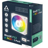ARCTIC BioniX P12 A-RGB, Gehäuselüfter weiß/weiß, 3er Pack, 120 mm