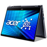 Acer TravelMate P4 Spin (TMP414RN-55-TCO-57LZ), Notebook dunkelblau, Intel® Core™ Ultra 5 225U, Intel® Graphics, 16 GB DDR5, 512 GB (512 GB SSD), Windows 11 Pro