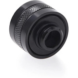 Alphacool Eiszapfen PRO 16mm HardTube Fitting G1/4 - Deep Black, Verbindung schwarz