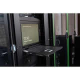 Digitus Modulare HD LCD KVM Konsole mit 19" TFT 16 Port HDMI, KVM-Switch schwarz, deutsches Tastaturlayout, 16 Port HDMI KVM-Switch, Touchpad