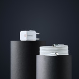 Intenso Power Adapter W30C GaN + C315L Lightning Kabel, Ladegerät weiß, 30 Watt