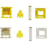 Keychron Gateron Cap V2 Milky-Yellow Switch-Set, Tastenschalter gelb/weiß, 110 Stück