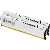 Kingston FURY DIMM 32 GB DDR5-6400 (2x 16 GB) Dual-Kit, Arbeitsspeicher weiß, KF564C32BWK2-32, FURY Beast, INTEL XMP