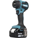 Makita Akku-Bohrschrauber mit Wechselkopfsystem DDF491RTJ, 18Volt blau/schwarz, 2x Li-Ionen Akku 5,0Ah, mit vier verschiedenen Aufsätzen, im Koffer