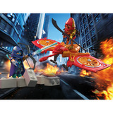PLAYMOBIL 71833 Heroes: Helden-Drohne gegen bösen Ninja, Konstruktionsspielzeug 