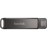 SanDisk iXpand Luxe 128 GB, USB-Stick schwarz, USB-C 3.2 Gen 1, Apple Lightning Connector