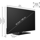 Telefunken D43U750X2CWI, LED-Fernseher 108 cm (43 Zoll), schwarz, UltraHD/4K, Tripple-Tuner, SmartTV, Android TV