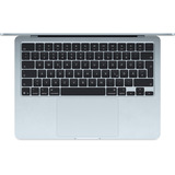 Apple MacBook Air 34,5 cm (13,6") 2025 CTO, Notebook hellblau, 24 GB, 512 GB (512 GB SSD), M4, MacOS, Englisch International
