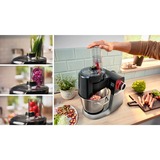 Bosch MUMS6ZS13D Küchenmaschine schwarz/edelstahl, 1.600 Watt, Serie 6, integrierte Waage, Timer