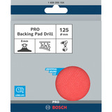 Bosch PRO Backing Pad, Gummi-Schleifteller, Ø 125mm schwarz, für Bohrmaschinen