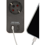 Brennenstuhl Ecolor Steckdosenleiste 4-fach, 2x USB-C weiß/schwarz, 1,5 Meter Kabel, USB-C, mit Sicherheitsschalter