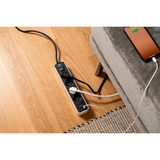 Brennenstuhl Ecolor Steckdosenleiste 4-fach, 2x USB-C weiß/schwarz, 1,5 Meter Kabel, USB-C, mit Sicherheitsschalter