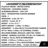 COBI Lockheed F-104 Starfighter, Konstruktionsspielzeug Maßstab 1:48