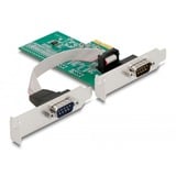 DeLOCK PCIe x1  Karte auf 2x Seriell RS-232, Schnittstellenkarte 