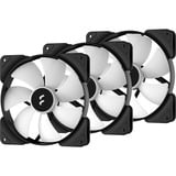 Fractal Design Aspect 14 RGB PWM Black Frame 3er, Gehäuselüfter schwarz/weiß, 3er Pack, 140 mm