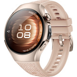 Huawei Watch 5 42mm (Soc-L29L), Smartwatch beige, Komposit-Armband in beige, Gehäuse aus Edelstahl