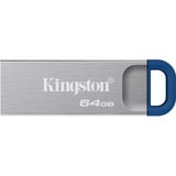 Kingston DataTraveler Kyson 64 GB, USB-Stick silber/blau